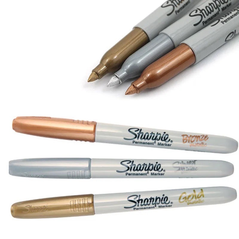 Sharpie Permanent Marker - Gold, Silber, Bronze