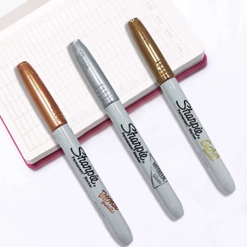 Sharpie Permanent Marker - Gold, Silber, Bronze